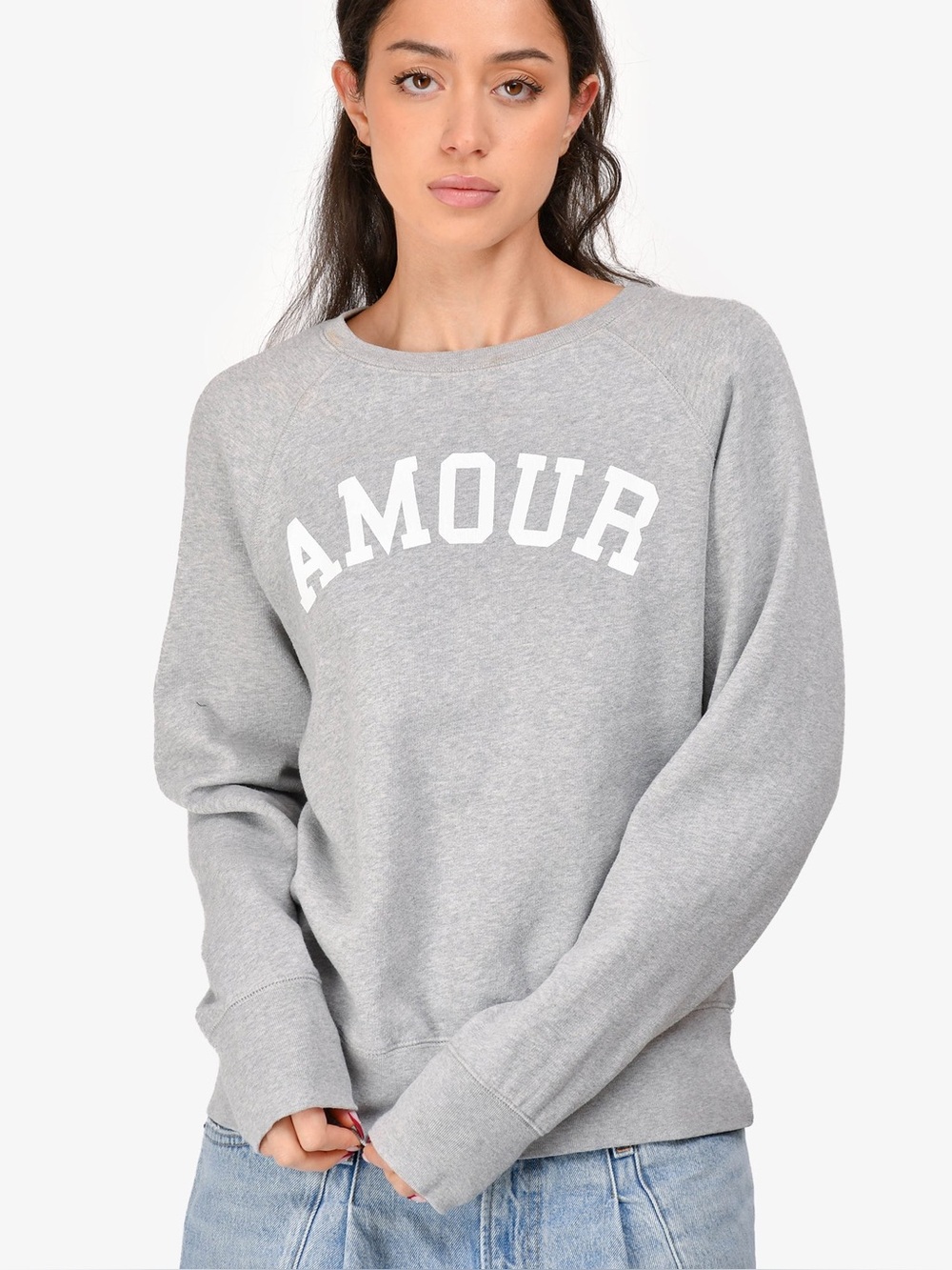 ZADIG & VOLTAIRE GREY 'AMOUR' SWEATSHIRT EUC